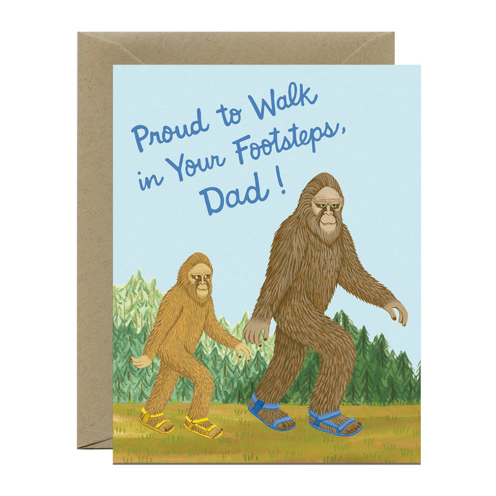 Bigfoot Dad Father's Day Card