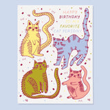 Cat Person - Birthday Card