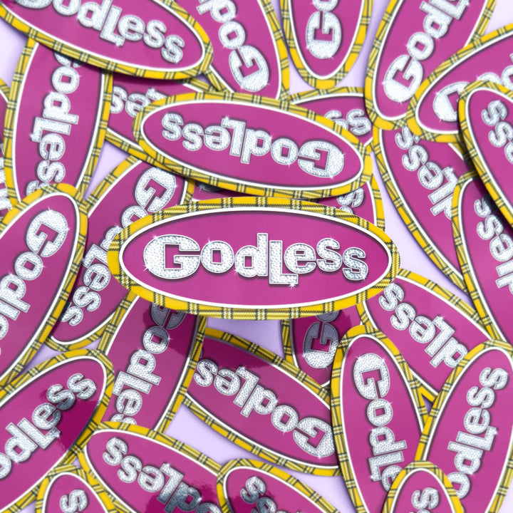 Godless Sticker Sassed Studios