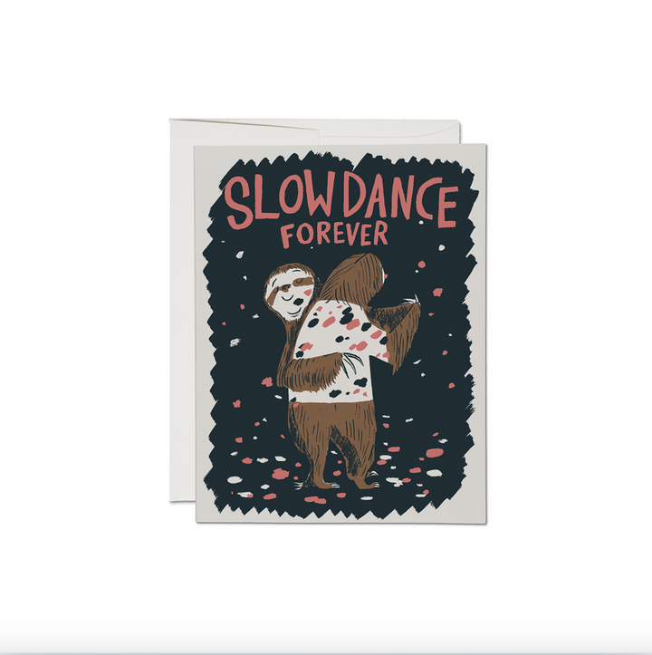 Slow Dance Sloths Love Card