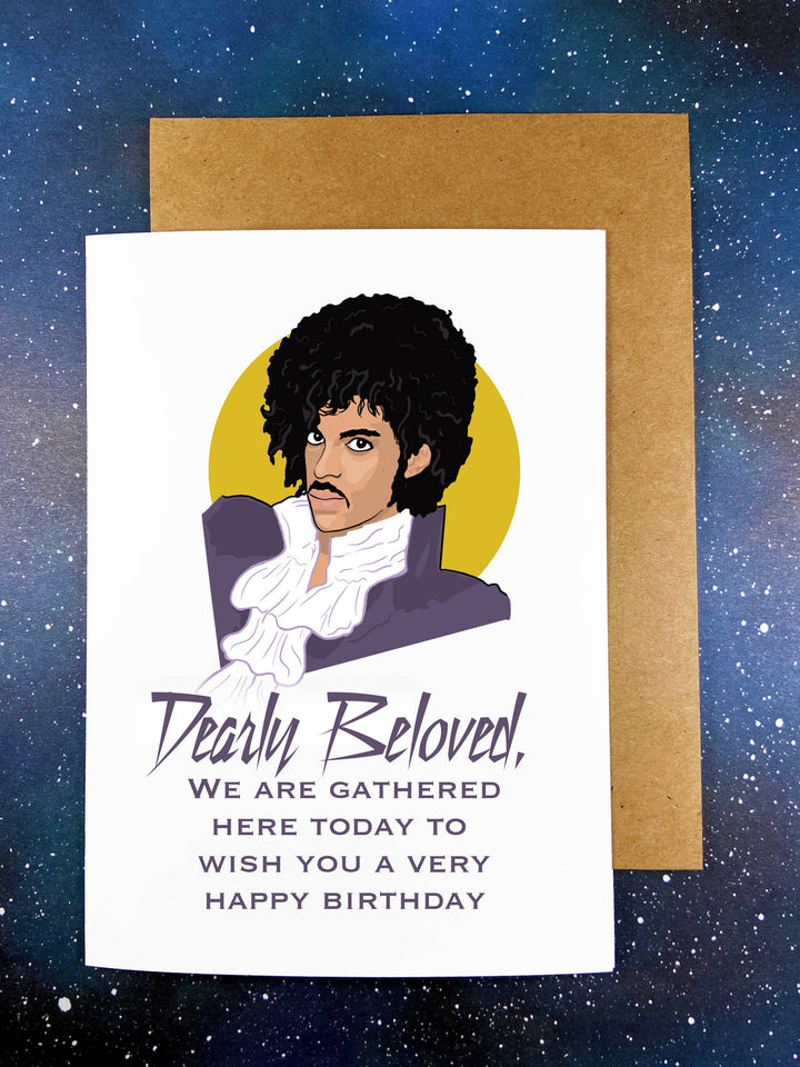 “Dearly Beloved” Prince Birthday Greeting Card
