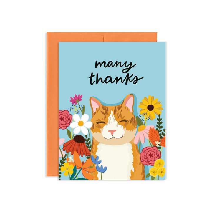 Cat Thanks Card
