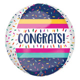 Congrats Orb Foil Balloon