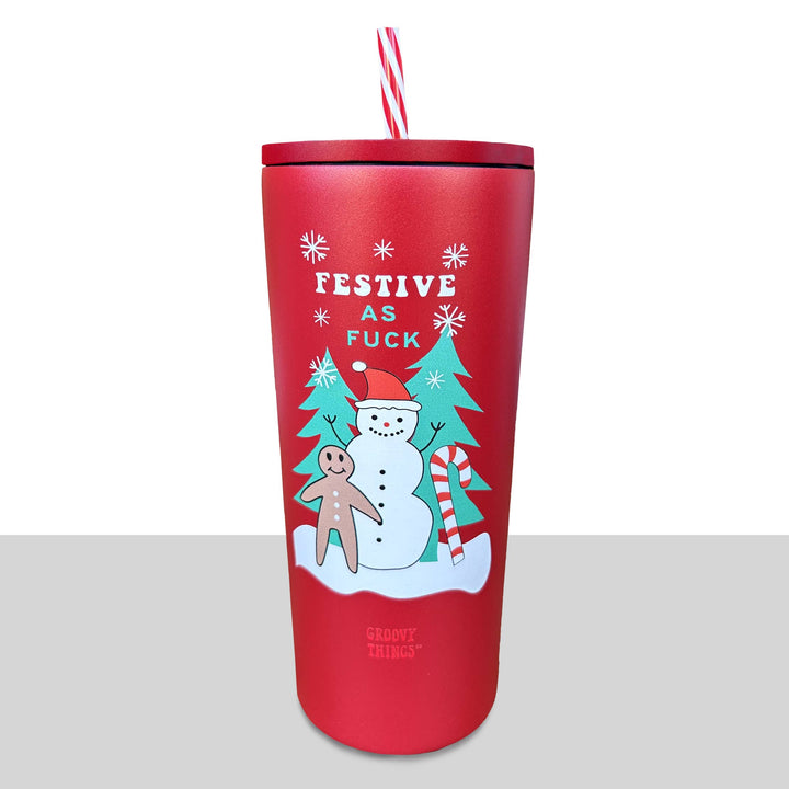 Festive As Fuck Tumbler