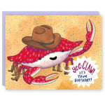 Cactus Club Birthday Card Yee-Claw Crab