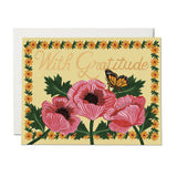 Thank You Card - With Gratitude Poppies