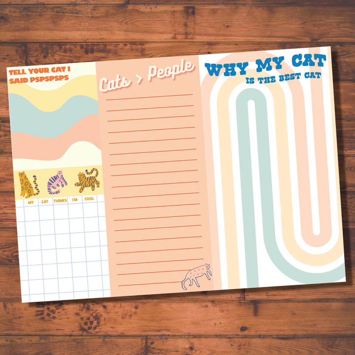 Fun Club Cat Lovers Notepad set