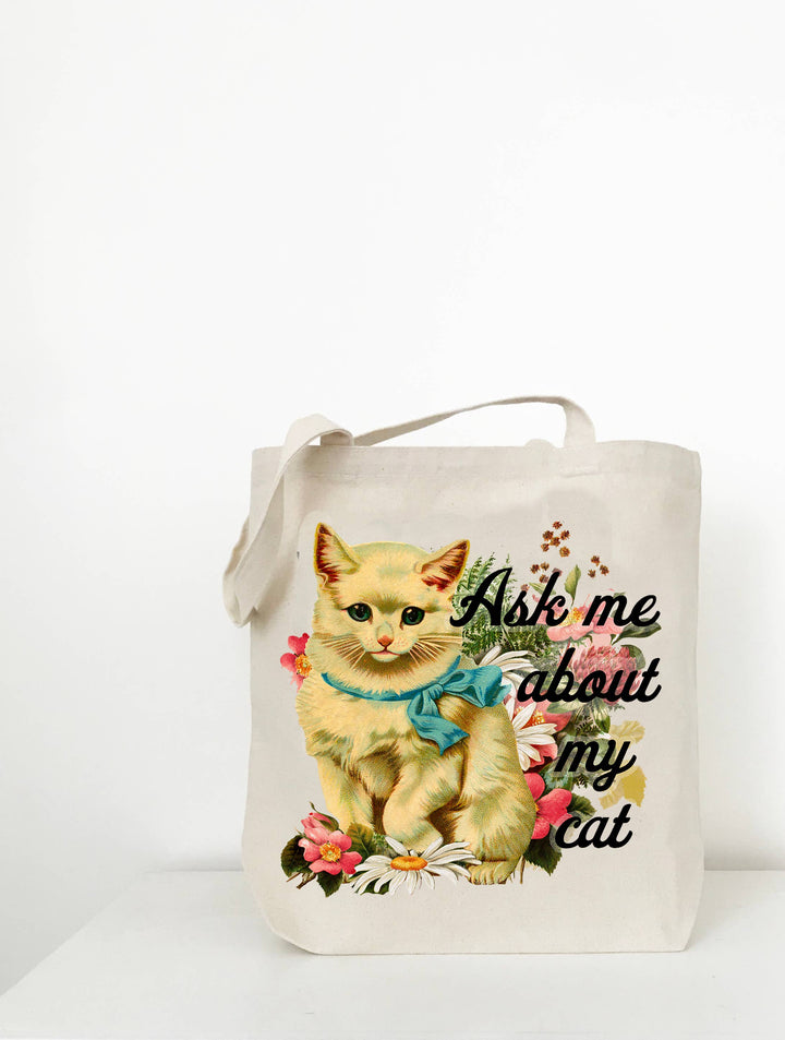 Coin Laundry Ask Me About My Cat Tote