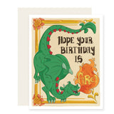 Fire Dragon Birthday Card