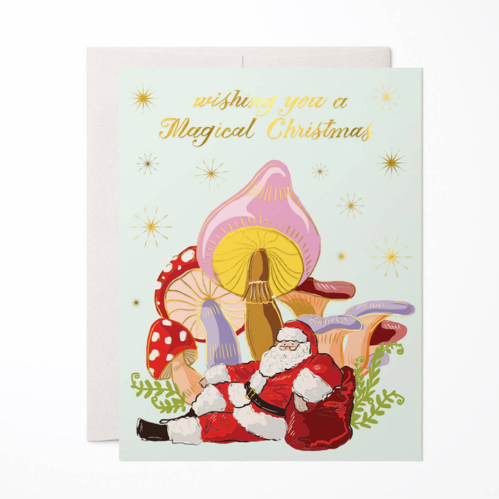 Shroomin' Santa Card