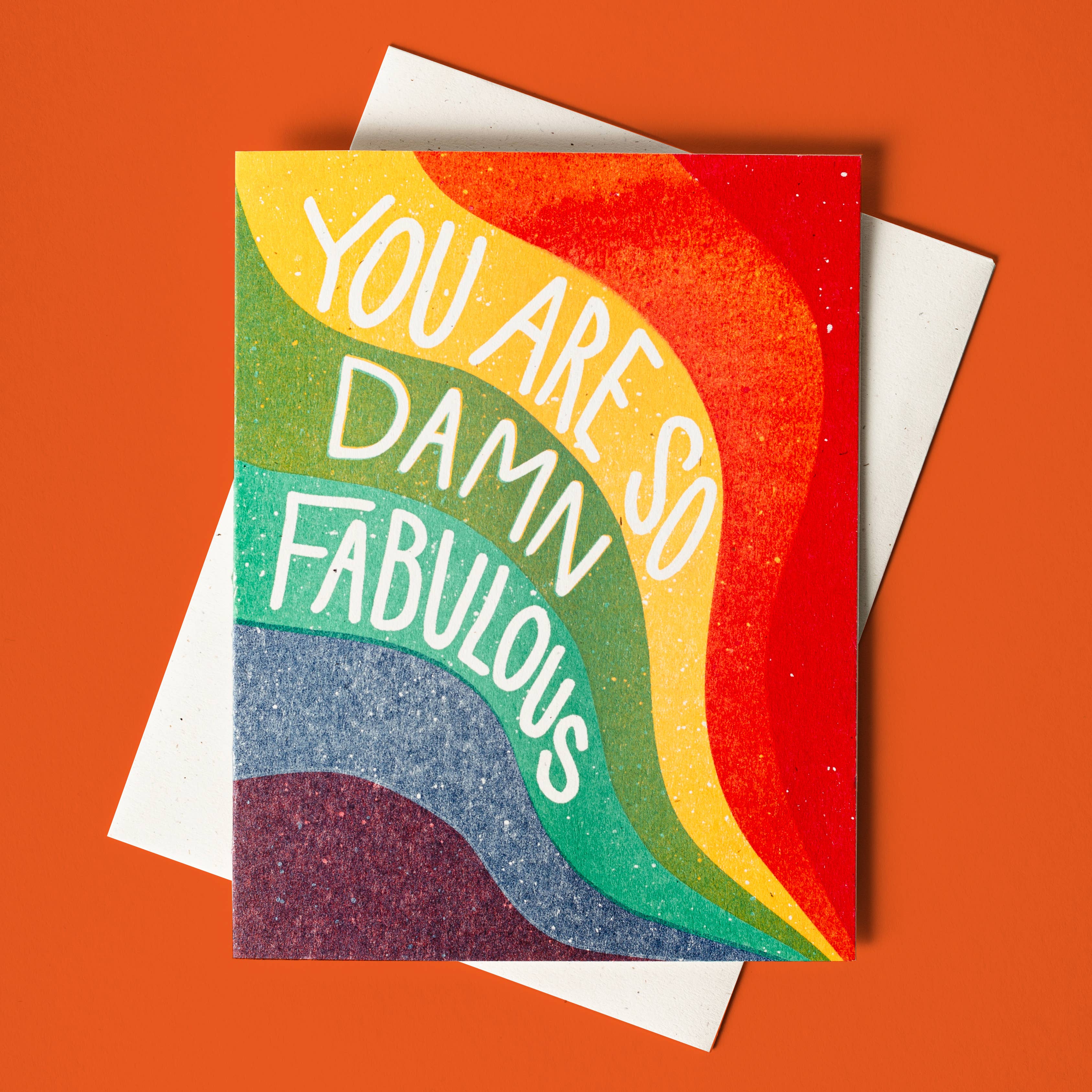 Bromstad Printing Friendship Card So Damn Fabulous