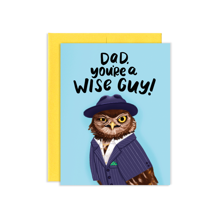 Wise Guy Owl Dad Card