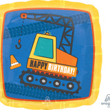 Construction Happy Birthday Balloon