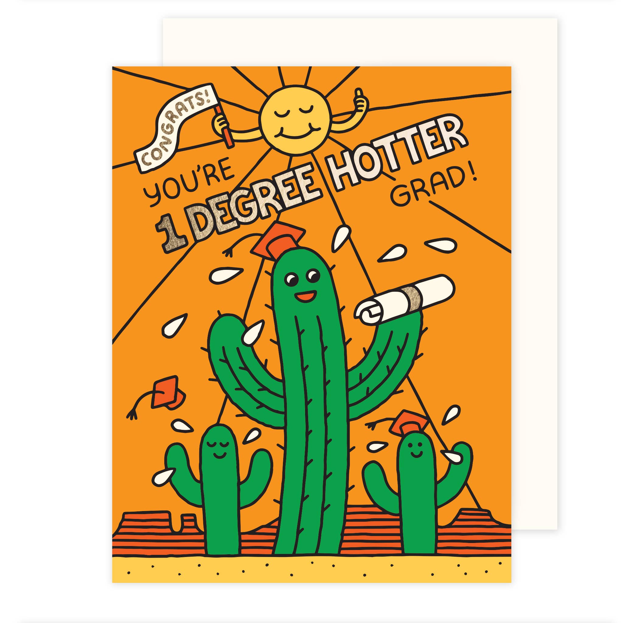 Social Type Graduation Card Degree Hotter