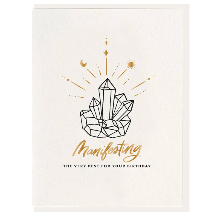 Manifest Birthday - Letterpress Foil Birthday Card