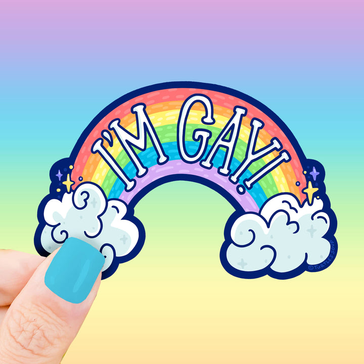 I'm Gay Rainbow Pride Vinyl Sticker