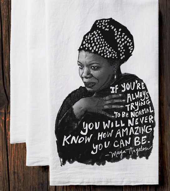 Maya (Maya Angelou) : Tea Towel