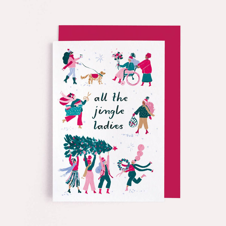 Jingle Ladies Christmas Card | Funny Holiday Card | Xmas Cards