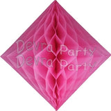 Devra Honeycomb Tissue Paper Decoration Diamond 12" (Multiple Colors Available)