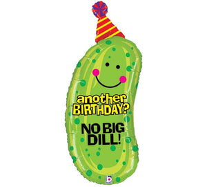 No Big Dill Pickle Birthday Foil Balloon