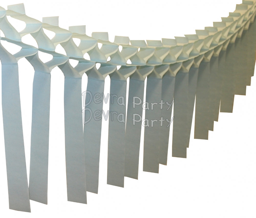 Streamer Tissue Paper Garland Decoration (Multiple Colors Available)