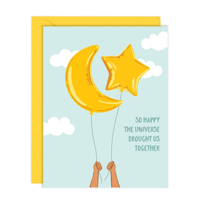 Universe Balloons Love Card (A2)