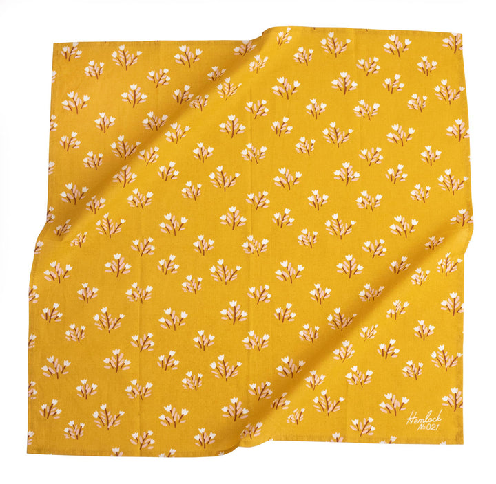 Handker Hemlock bandana floral yellow sadie