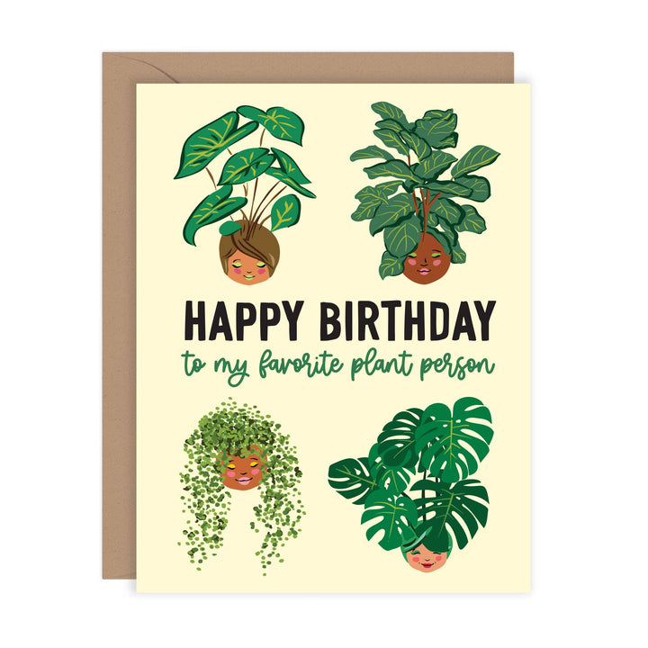Favorite Plant Person Birthday | funny card for plant lovers