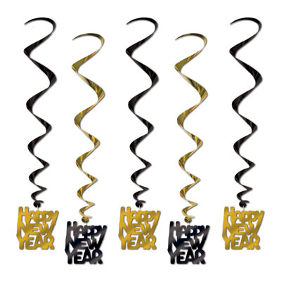 Happy New Year Whirls