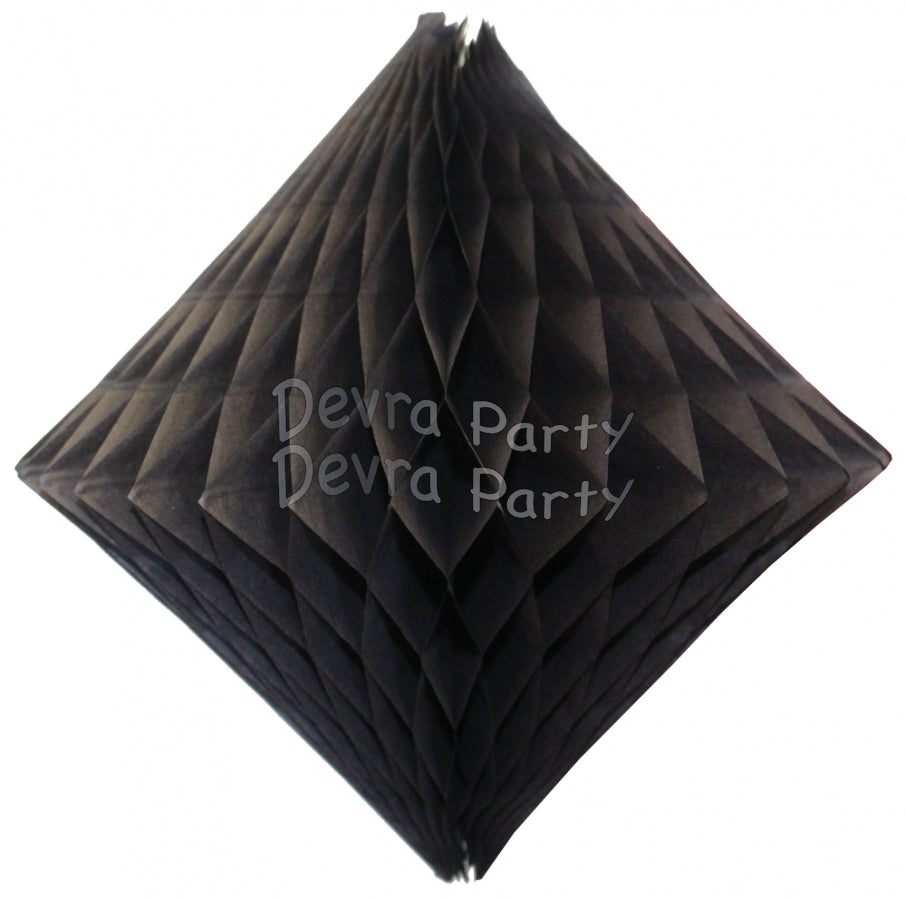 Devra Honeycomb Tissue Paper Decoration Diamond 12" (Multiple Colors Available)