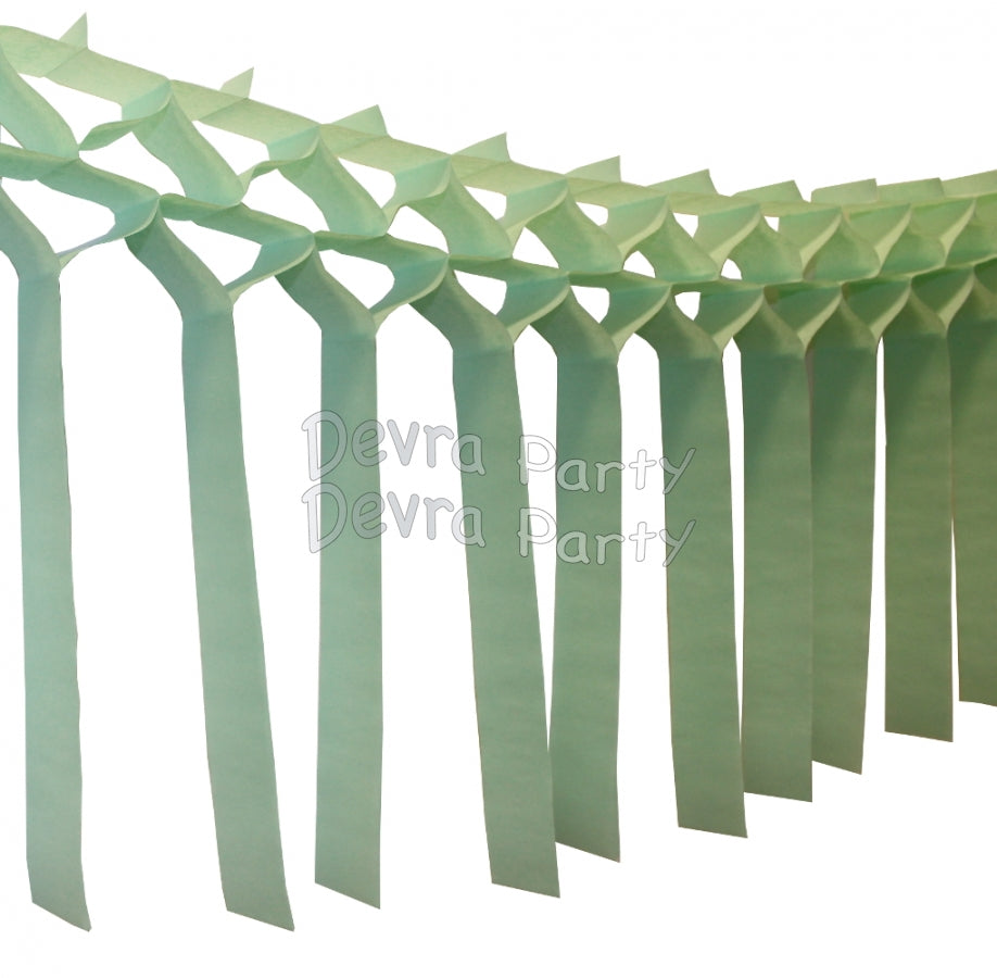 Streamer Tissue Paper Garland Decoration (Multiple Colors Available)