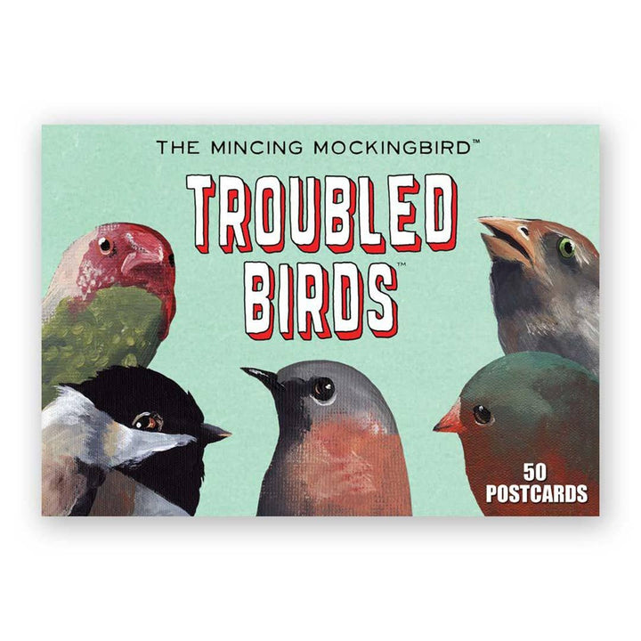 Troubled Birds Postcards - Box Set of 50