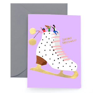 ICE SKATERS - Holiday Card