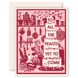 All the Feasts Letterpress Holiday Card