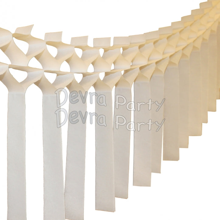 Streamer Tissue Paper Garland Decoration (Multiple Colors Available)