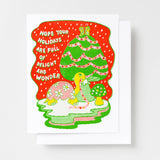 Holiday Delight & Wonder Risograph Card