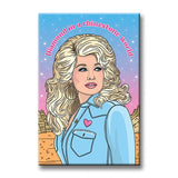 'Diamond in a Rhinestone World' Dolly Magnet