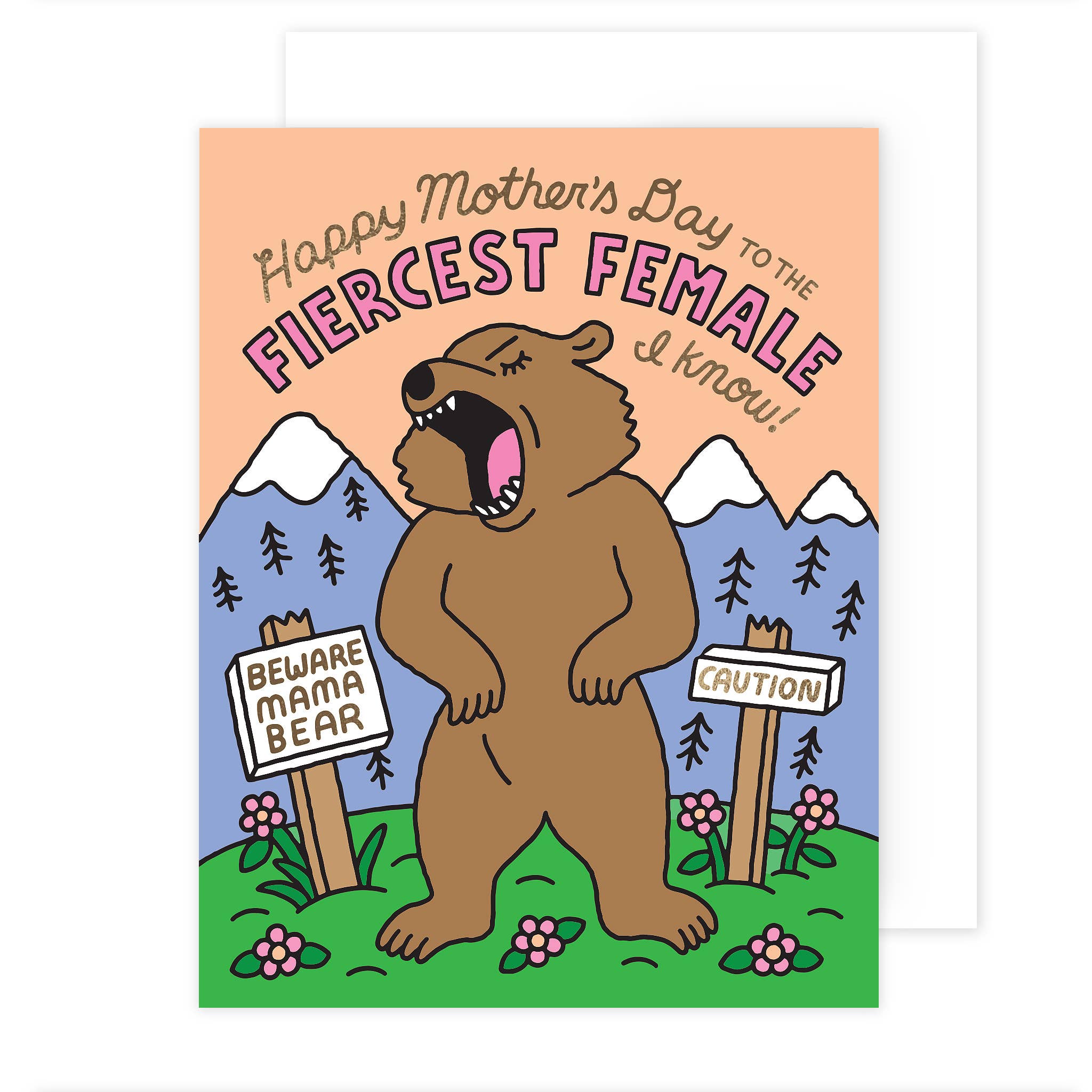 Social Type Mother's Day Card Fiercest Female