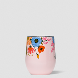 Corkcicle x Rifle Paper Stemless 12 oz Tumbler - Blush Lively Floral