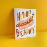 Hot Dog Birthday Greeting Card