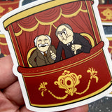 Red Swan Sticker Muppets Statler & Waldorf