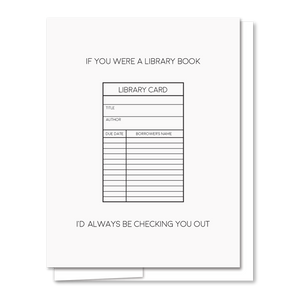 Library - Illustrated Funny Love Card