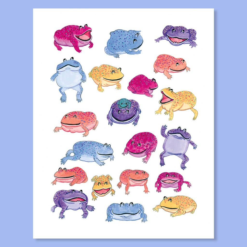Cactus Club Art Print  Magic Frogs