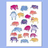 Cactus Club Art Print  Magic Frogs