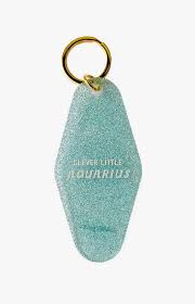Golden Gems Zodiac Hotel Keychain - Aquarius