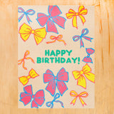 Alphabet Studios Bows - Birthday Card