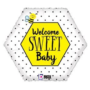 Welcome Sweet Baby Bee Foil Balloon