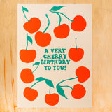 Alphabet Studio Cherries - Birthday Card