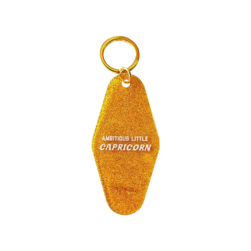 Golden Gems Zodiac Hotel Keychain - Ambitions Capricorn
