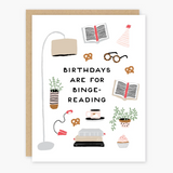 Binge-Reading - Birthday Card